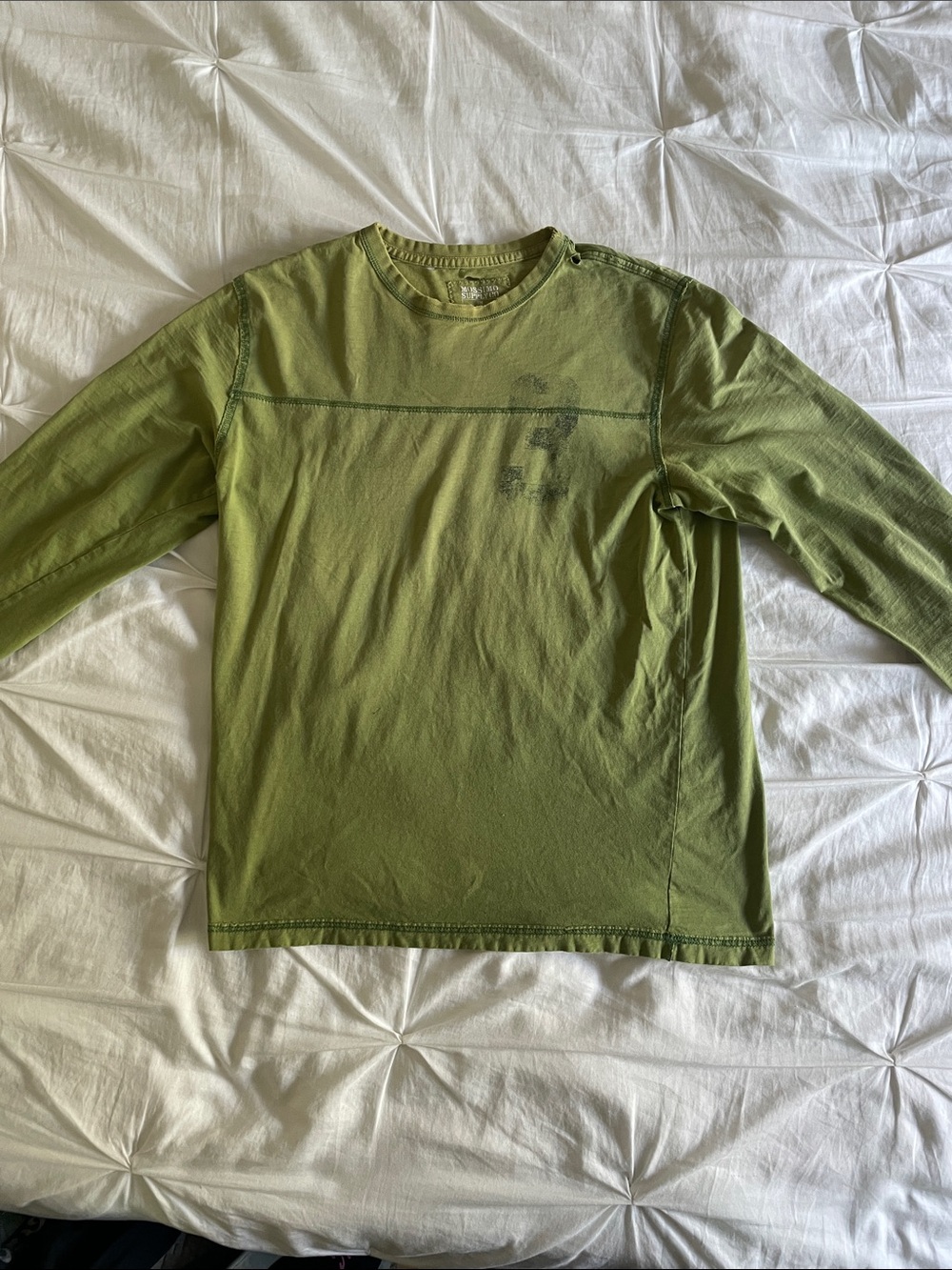 Mossimo Supply Co. Men's Long-Sleeve Crewneck Shirt - Olive